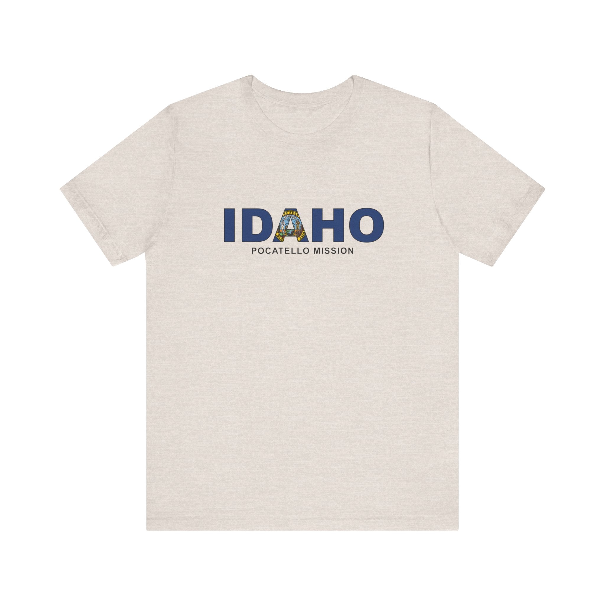 Idaho Pocatello Mission Flag Title T-shirt - Latter-Day Saint LDS Missionary Gift - Book of Mormon