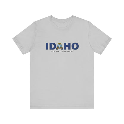 Idaho Pocatello Mission Flag Title T-shirt - Latter-Day Saint LDS Missionary Gift - Book of Mormon