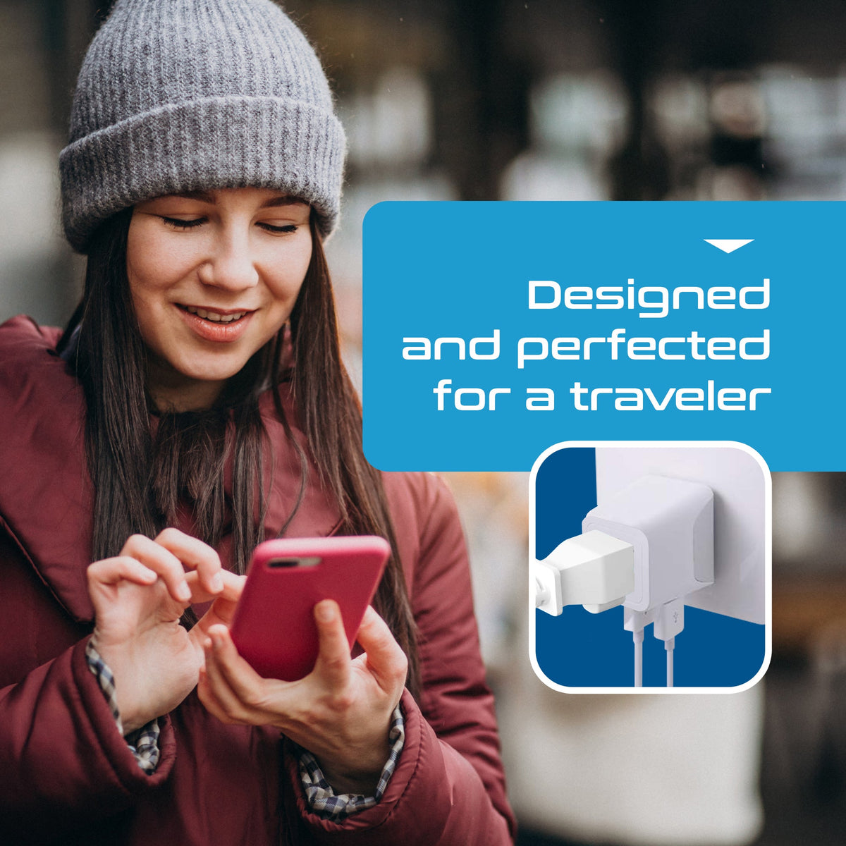Europe Travel Adapter Plug Combo - Type C, E/F | USB-A + USB-C – European Combo (CTU-9-9C)