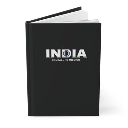 India Bengaluru Mission Flag Title Black Hardcover Journal Matte - Latter-Day Saint LDS Missionary Gift - Book of Mormon