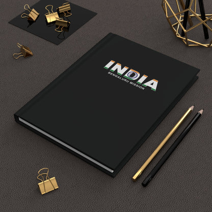 India Bengaluru Mission Flag Title Black Hardcover Journal Matte - Latter-Day Saint LDS Missionary Gift - Book of Mormon