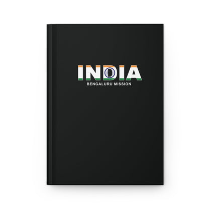 India Bengaluru Mission Flag Title Black Hardcover Journal Matte - Latter-Day Saint LDS Missionary Gift - Book of Mormon