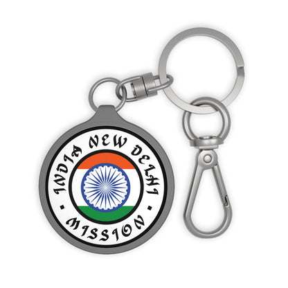 India New Delhi Mission Circle Flag Key Tag - Latter-Day Saint LDS Missionary Gift - Book of Mormon