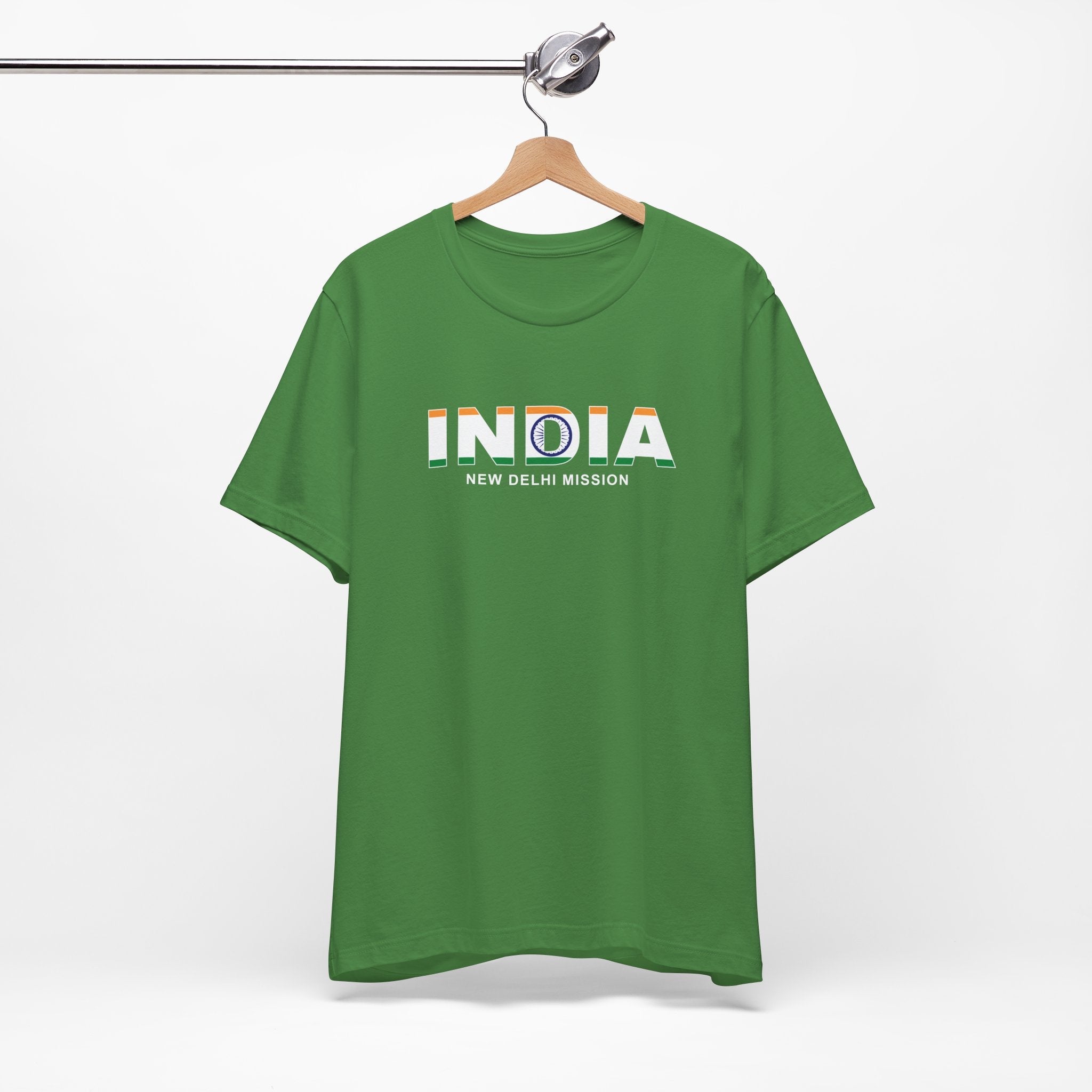 India New Delhi Mission Flag Title T-shirt - Latter-Day Saint LDS Missionary Gift - Book of Mormon