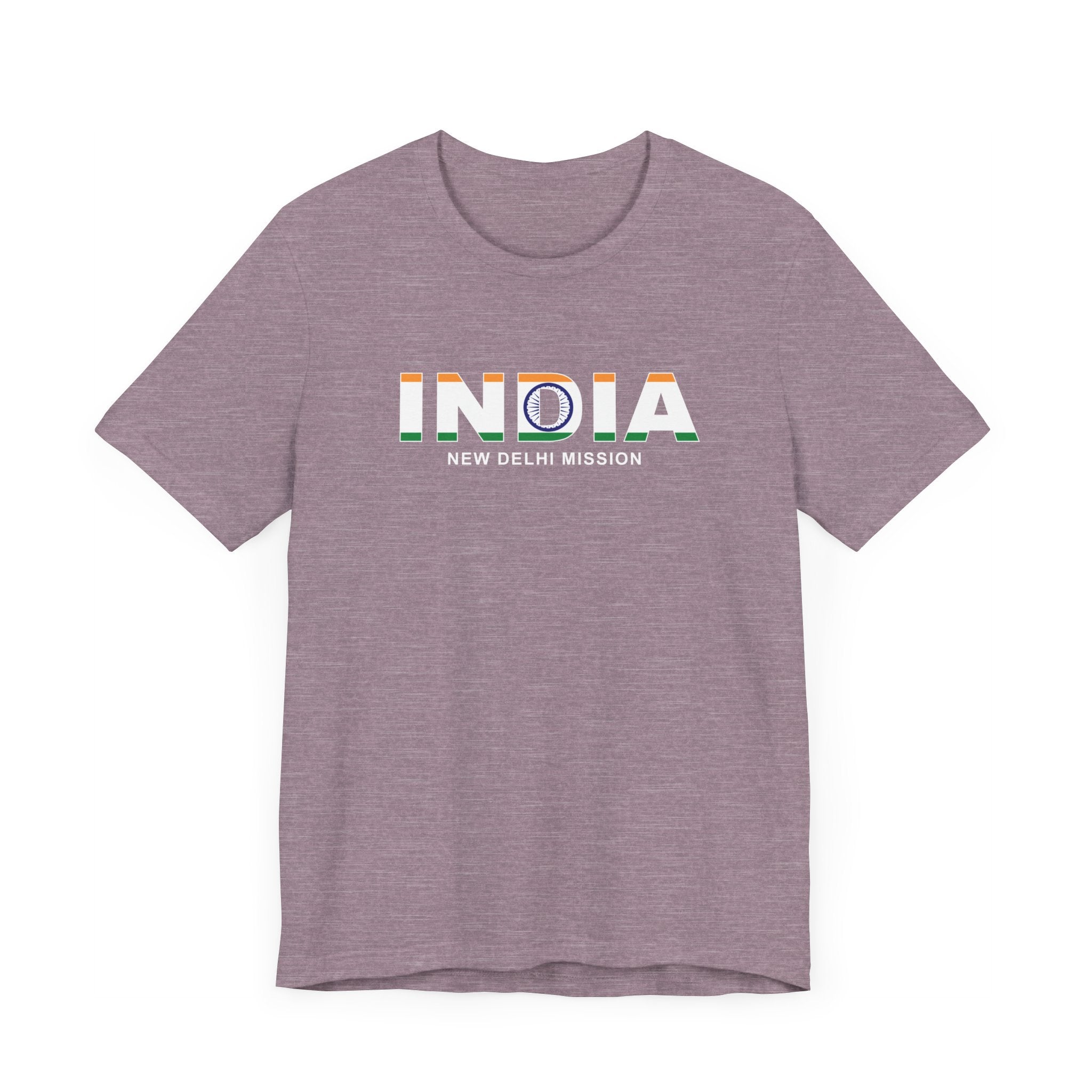 India New Delhi Mission Flag Title T-shirt - Latter-Day Saint LDS Missionary Gift - Book of Mormon