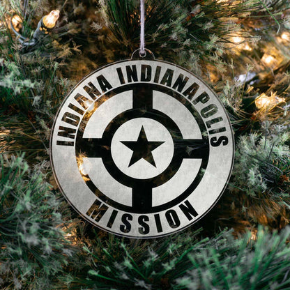 Indiana Indianapolis Mission Christmas Ornament - Latter-Day Saint LDS Missionary Gift - Book of Mormon