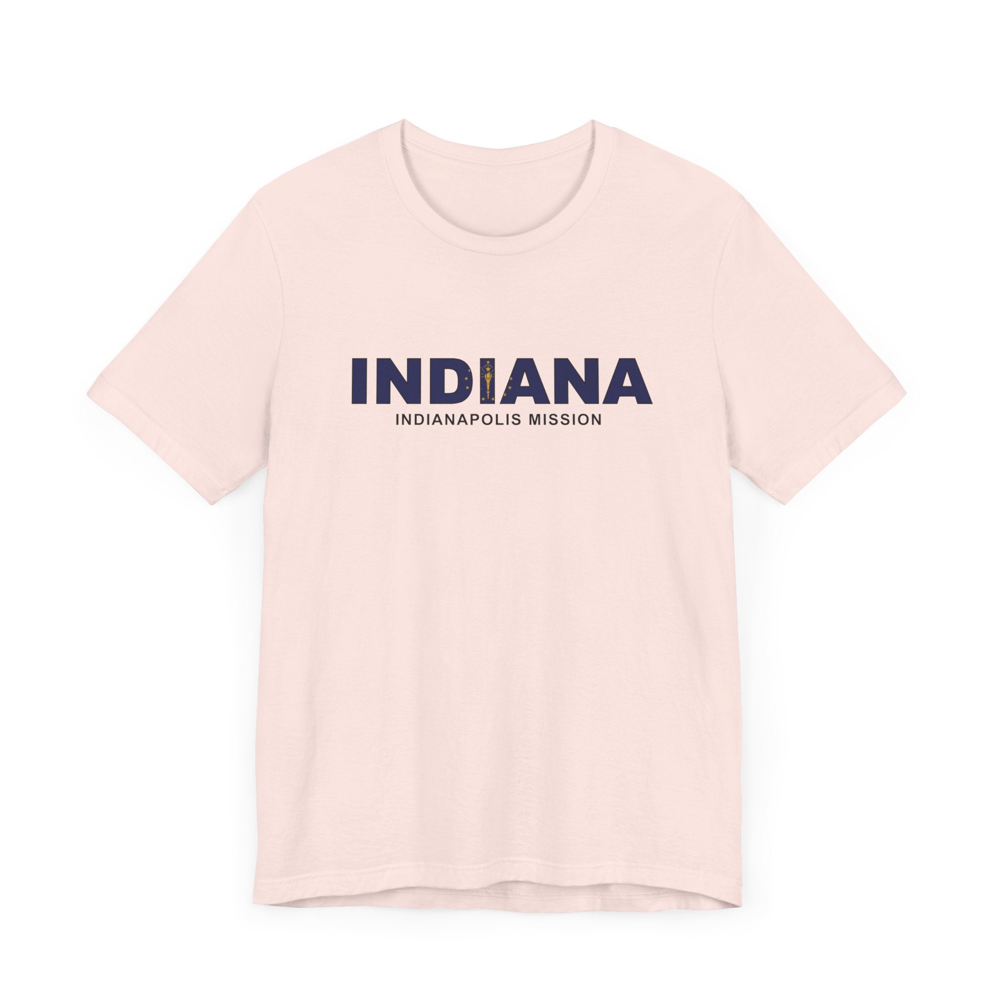 Indiana Indianapolis Mission Flag Title T-shirt - Latter-Day Saint LDS Missionary Gift - Book of Mormon