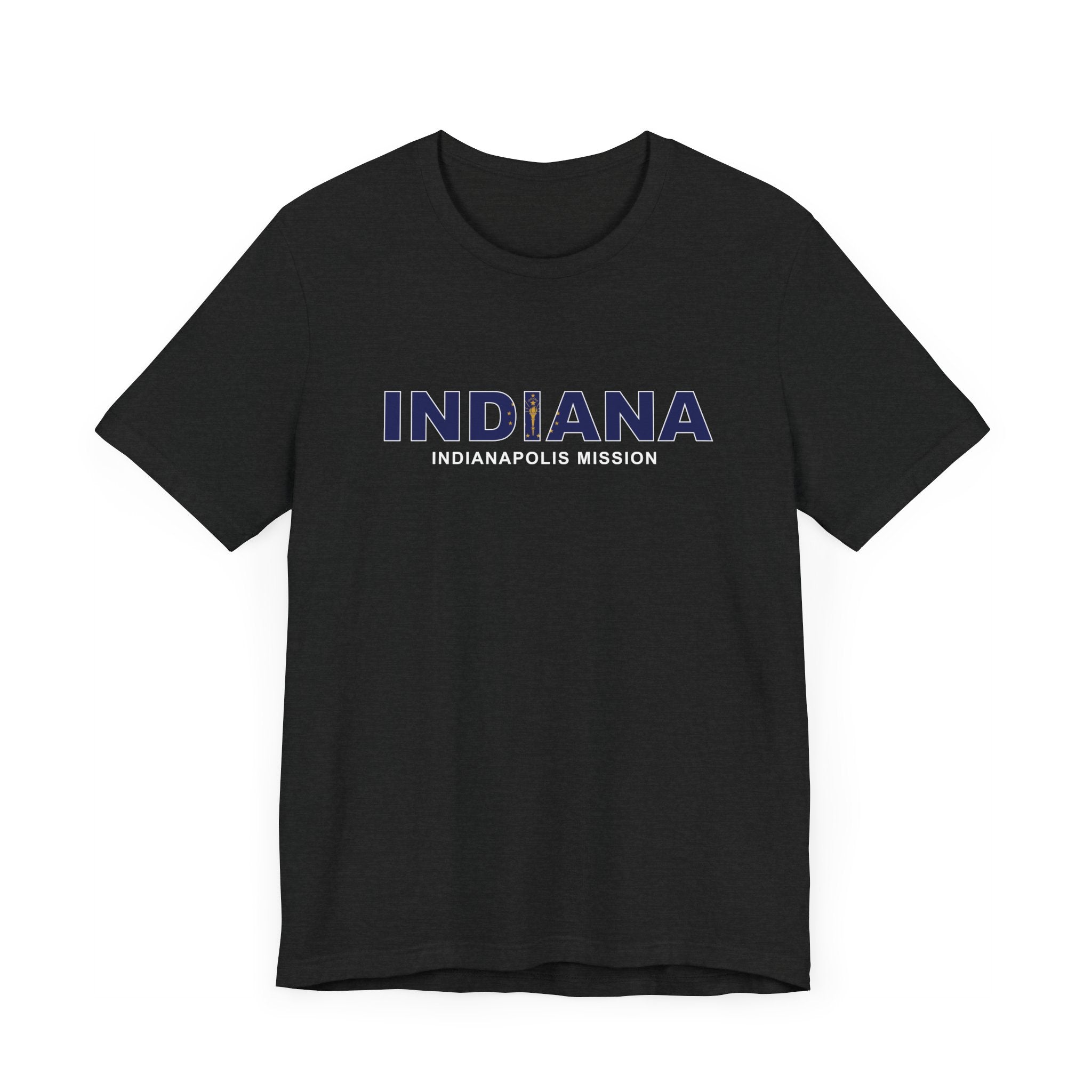 Indiana Indianapolis Mission Flag Title T-shirt - Latter-Day Saint LDS Missionary Gift - Book of Mormon