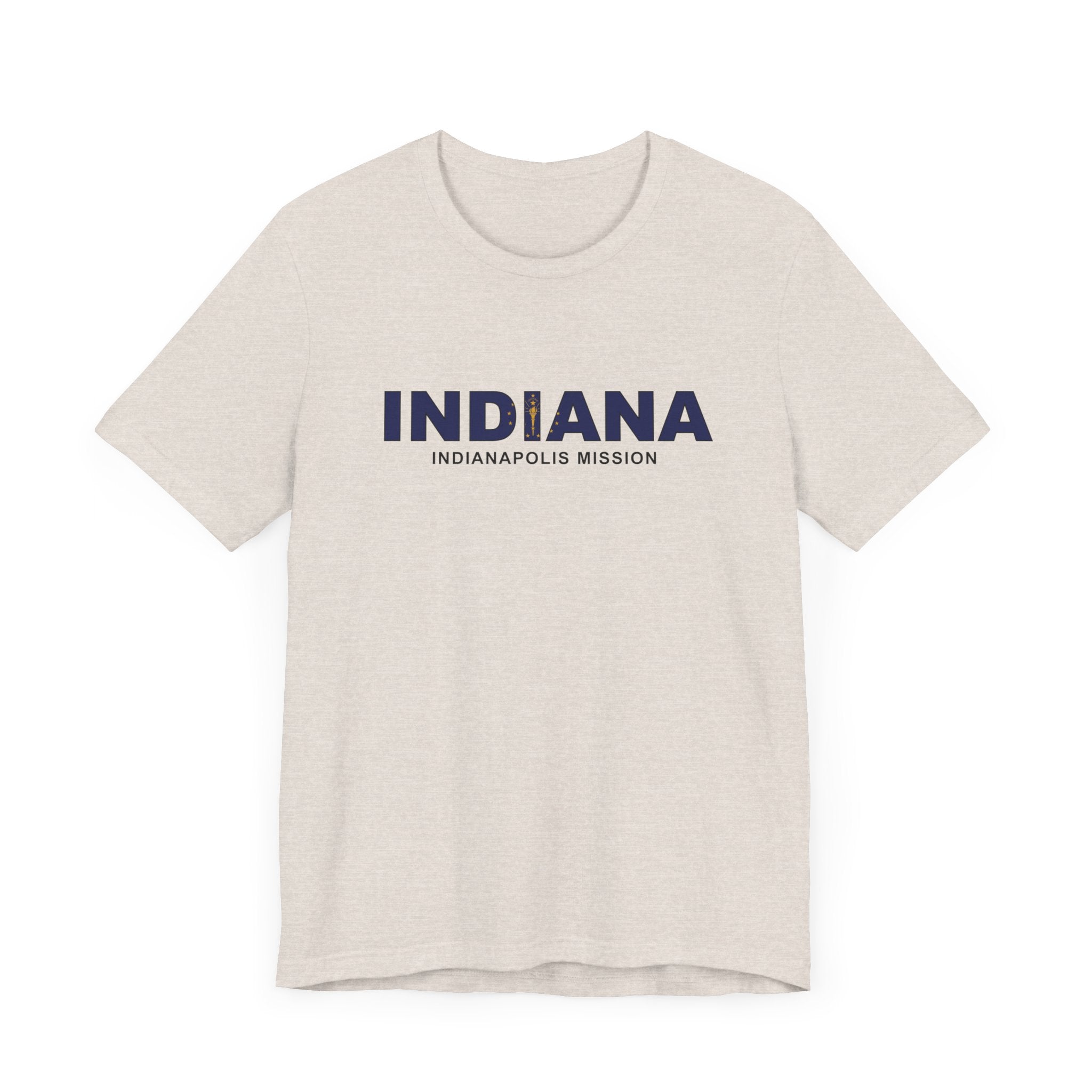 Indiana Indianapolis Mission Flag Title T-shirt - Latter-Day Saint LDS Missionary Gift - Book of Mormon