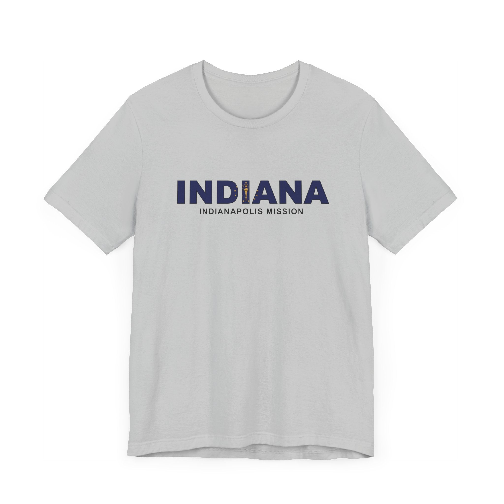 Indiana Indianapolis Mission Flag Title T-shirt - Latter-Day Saint LDS Missionary Gift - Book of Mormon