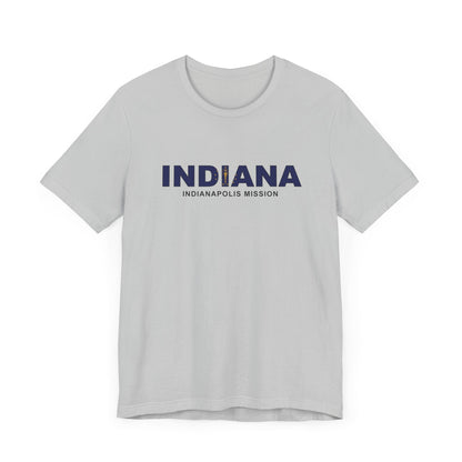 Indiana Indianapolis Mission Flag Title T-shirt - Latter-Day Saint LDS Missionary Gift - Book of Mormon