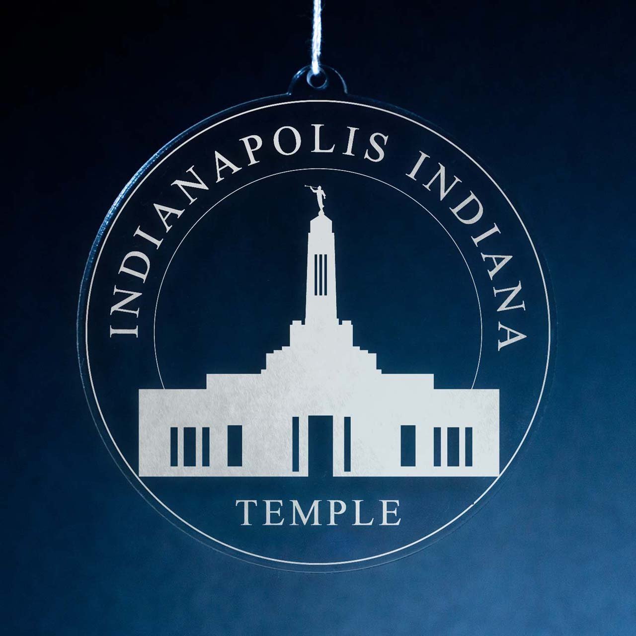 Indianapolis Indiana Temple Christmas Ornament - Latter-Day Saint LDS Missionary Gift - Book of Mormon