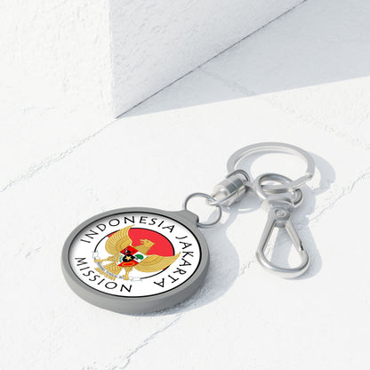 Indonesia Jakarta Mission Circle Flag Key Tag - Latter-Day Saint LDS Missionary Gift - Book of Mormon