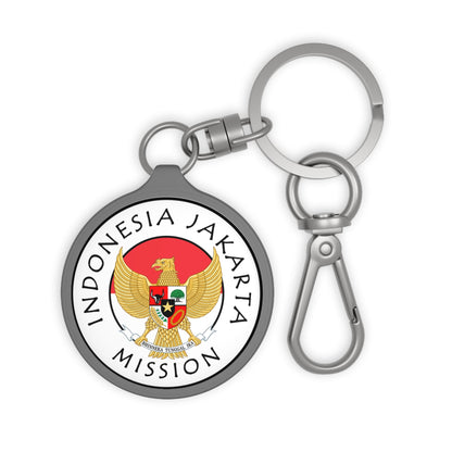 Indonesia Jakarta Mission Circle Flag Key Tag - Latter-Day Saint LDS Missionary Gift - Book of Mormon