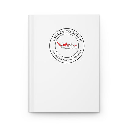 Indonesia Jakarta Mission Flag Map Called to Serve White Hardcover Journal Matte - Latter-Day Saint LDS Missionary Gift - Book of Mormon