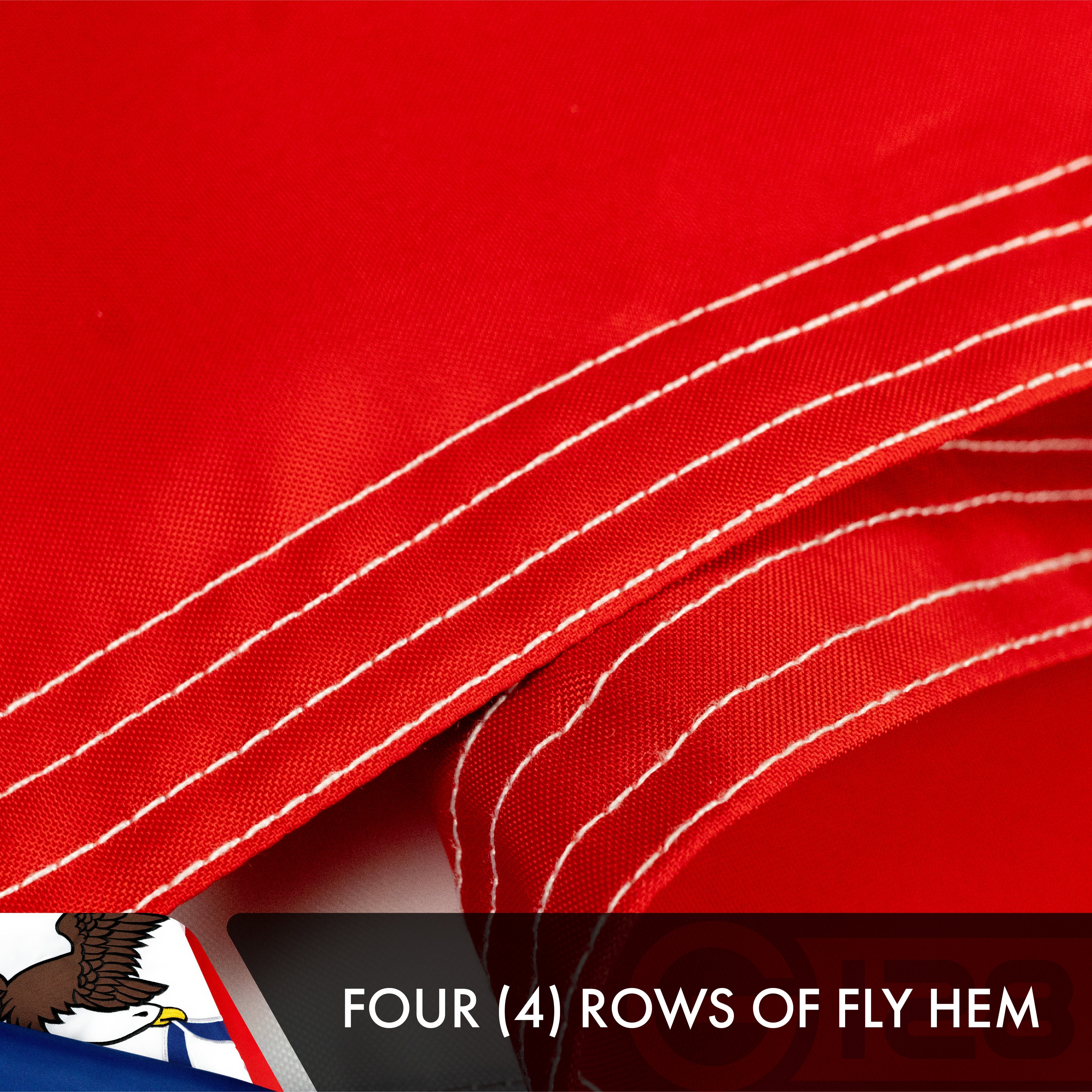 Iowa State Flag 210D Embroidered Polyester 3x5 Ft - Double Sided 3ply