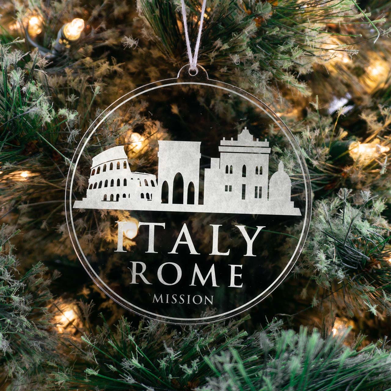 Italy Rome Mission Christmas Ornament - Latter-Day Saint LDS Missionary Gift - Book of Mormon