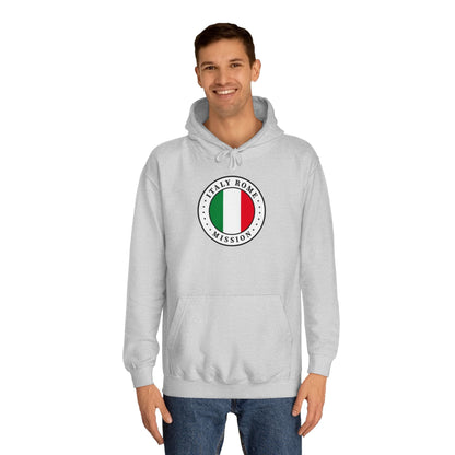 Italy Rome Mission Flag Logo (White Border) College Hoodie - Latter-Day Saint LDS Missionary Gift - Book of Mormon