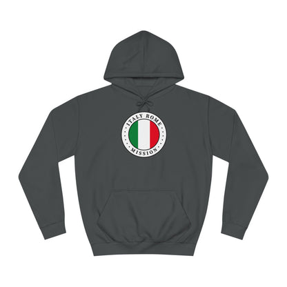 Italy Rome Mission Flag Logo (White Border) College Hoodie - Latter-Day Saint LDS Missionary Gift - Book of Mormon