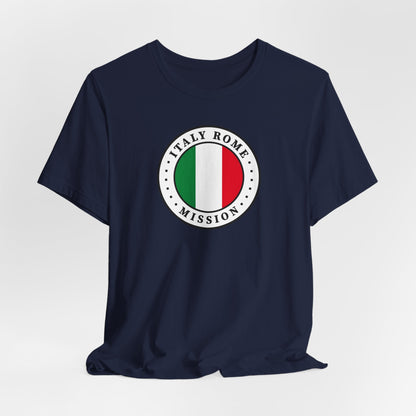 Italy Rome Mission Flag Logo (White Border) T-shirt - Latter-Day Saint LDS Missionary Gift - Book of Mormon