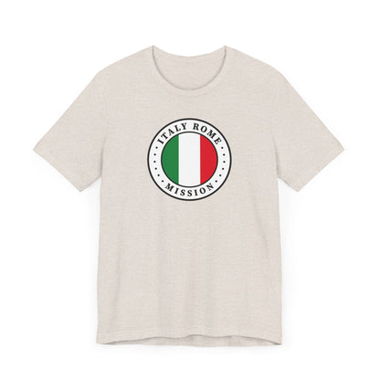 Italy Rome Mission Flag Logo (White Border) T-shirt - Latter-Day Saint LDS Missionary Gift - Book of Mormon