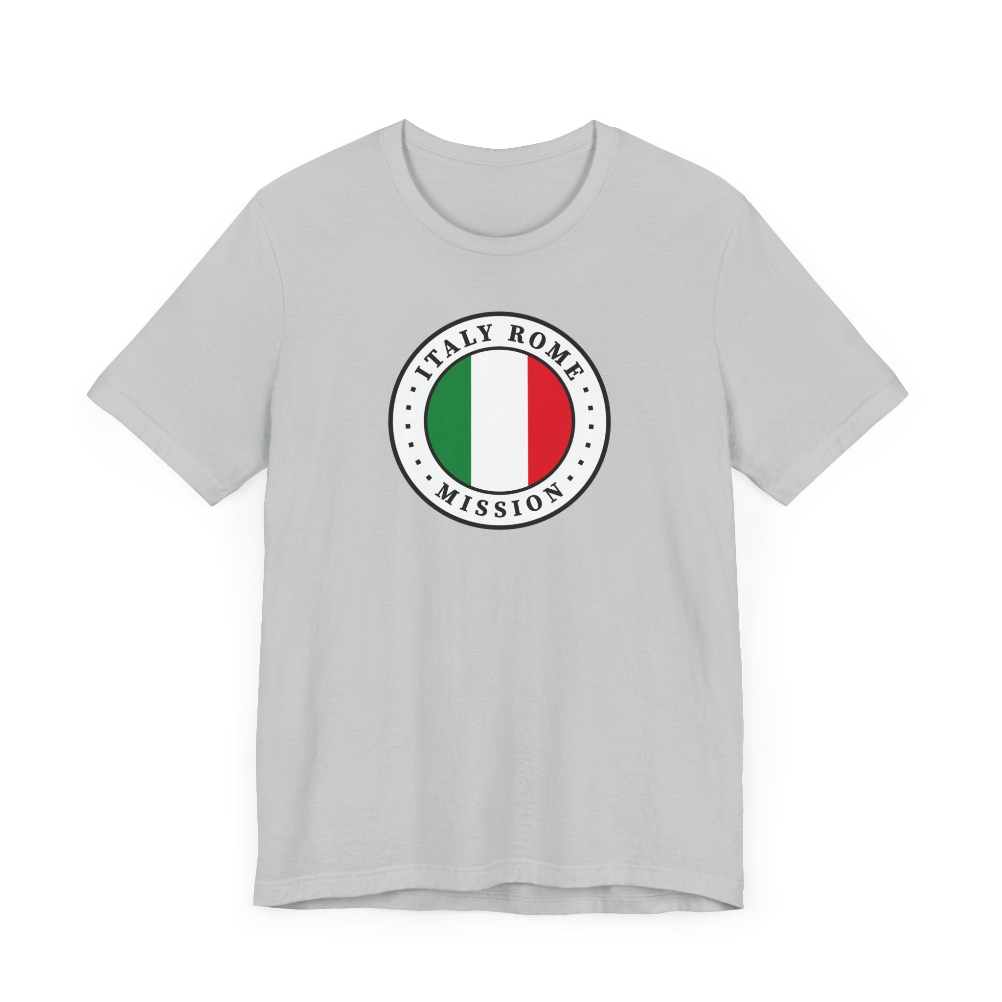 Italy Rome Mission Flag Logo (White Border) T-shirt - Latter-Day Saint LDS Missionary Gift - Book of Mormon