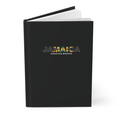 Jamaica Kingston Mission Flag Title Black Hardcover Journal Matte - Latter-Day Saint LDS Missionary Gift - Book of Mormon