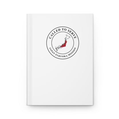 Japan Fukuoka Mission Flag Map Called to Serve White Hardcover Journal Matte - Latter-Day Saint LDS Missionary Gift - Book of Mormon