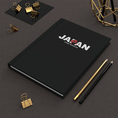 Japan Kobe Mission Flag Title Black Hardcover Journal Matte - Latter-Day Saint LDS Missionary Gift - Book of Mormon