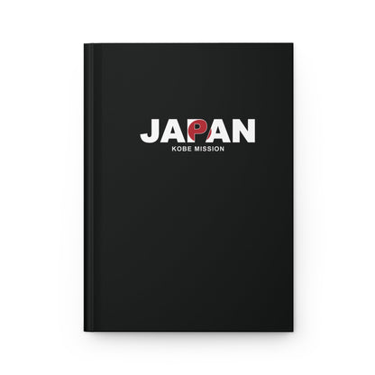 Japan Kobe Mission Flag Title Black Hardcover Journal Matte - Latter-Day Saint LDS Missionary Gift - Book of Mormon