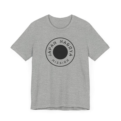 Japan Nagoya Mission Circular Monochrome Logo T-Shirt - Latter-Day Saint LDS Missionary Gift - Book of Mormon