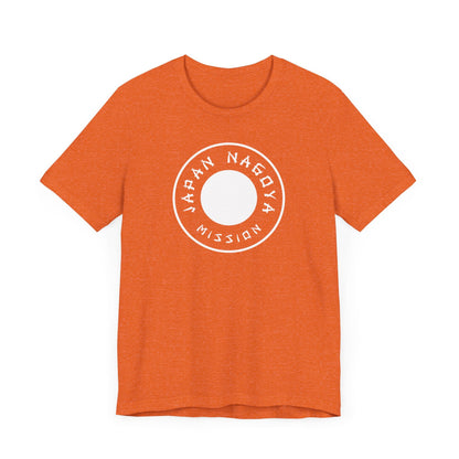 Japan Nagoya Mission Circular Monochrome Logo T-Shirt - Latter-Day Saint LDS Missionary Gift - Book of Mormon
