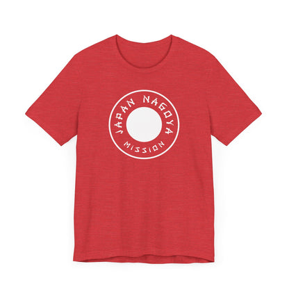 Japan Nagoya Mission Circular Monochrome Logo T-Shirt - Latter-Day Saint LDS Missionary Gift - Book of Mormon