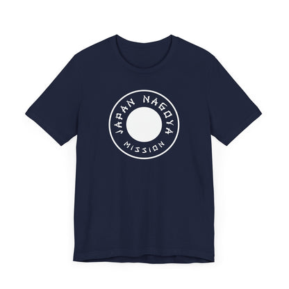 Japan Nagoya Mission Circular Monochrome Logo T-Shirt - Latter-Day Saint LDS Missionary Gift - Book of Mormon