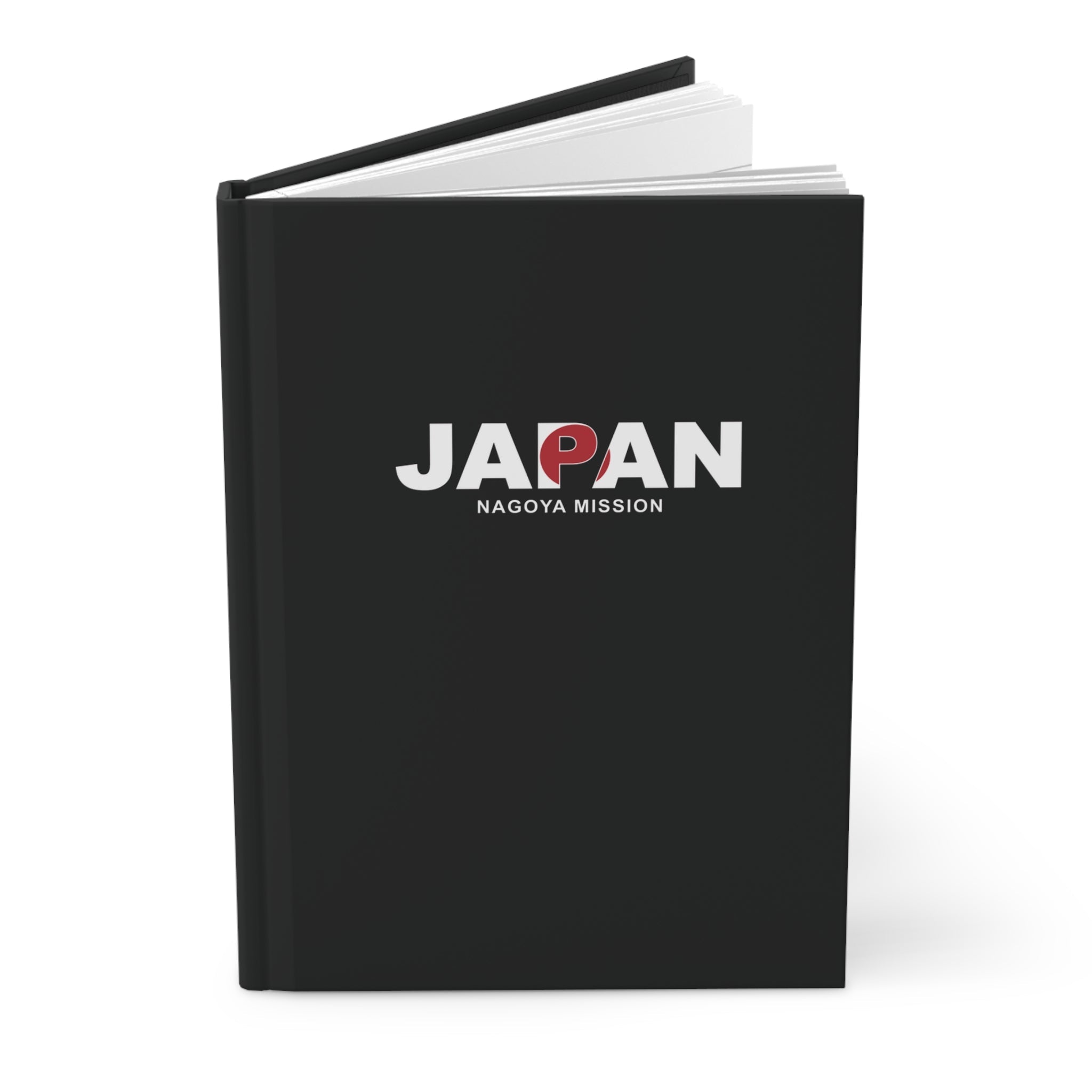 Japan Nagoya Mission Flag Title Black Hardcover Journal Matte - Latter-Day Saint LDS Missionary Gift - Book of Mormon