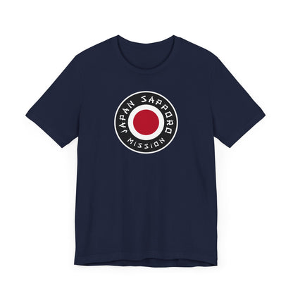 Japan Sapporo Mission Flag Logo (Black Border) T-shirt - Latter-Day Saint LDS Missionary Gift - Book of Mormon