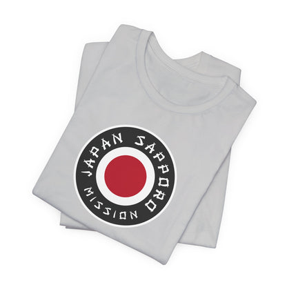 Japan Sapporo Mission Flag Logo (Black Border) T-shirt - Latter-Day Saint LDS Missionary Gift - Book of Mormon