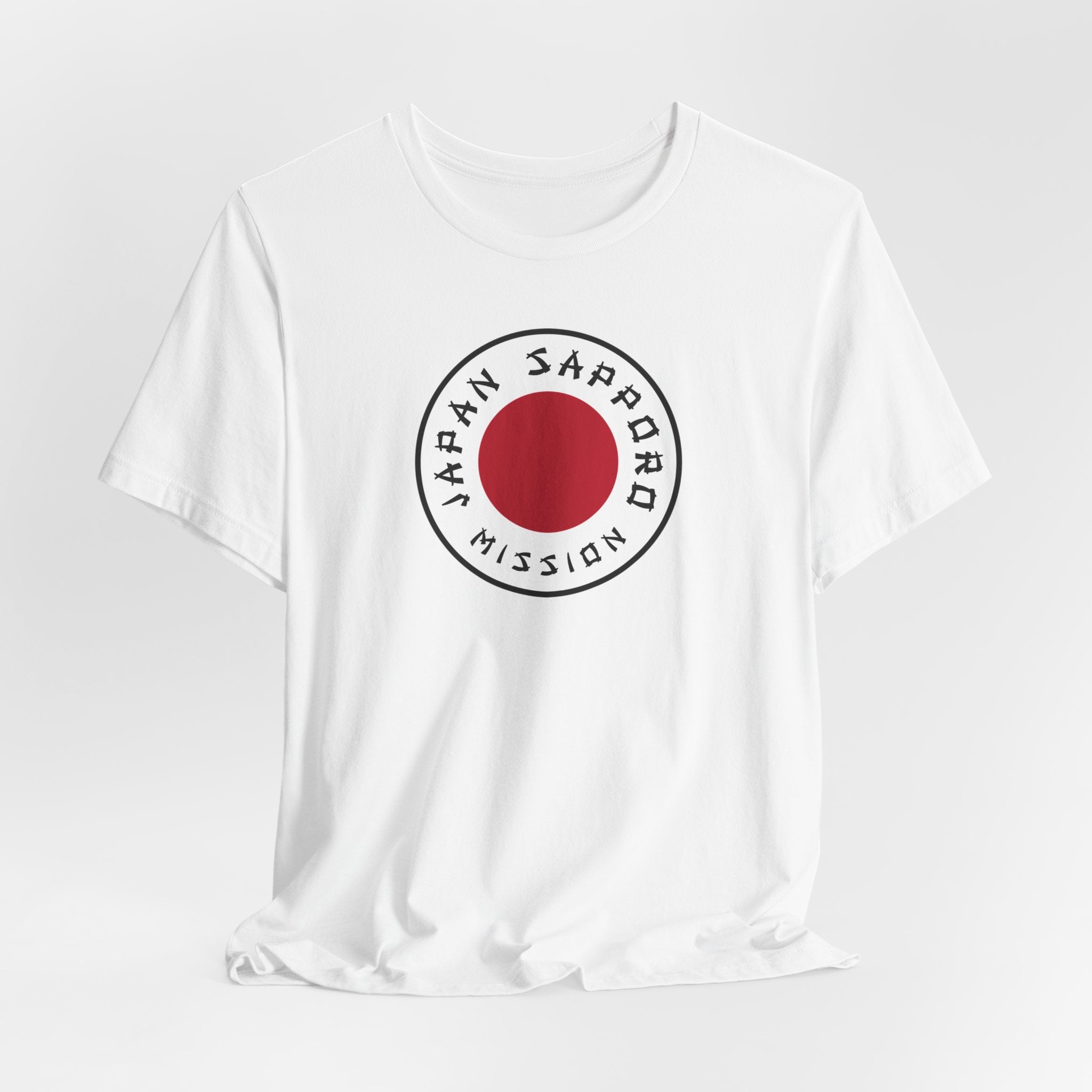 Japan Sapporo Mission Flag Logo (White Border) T-shirt - Latter-Day Saint LDS Missionary Gift - Book of Mormon