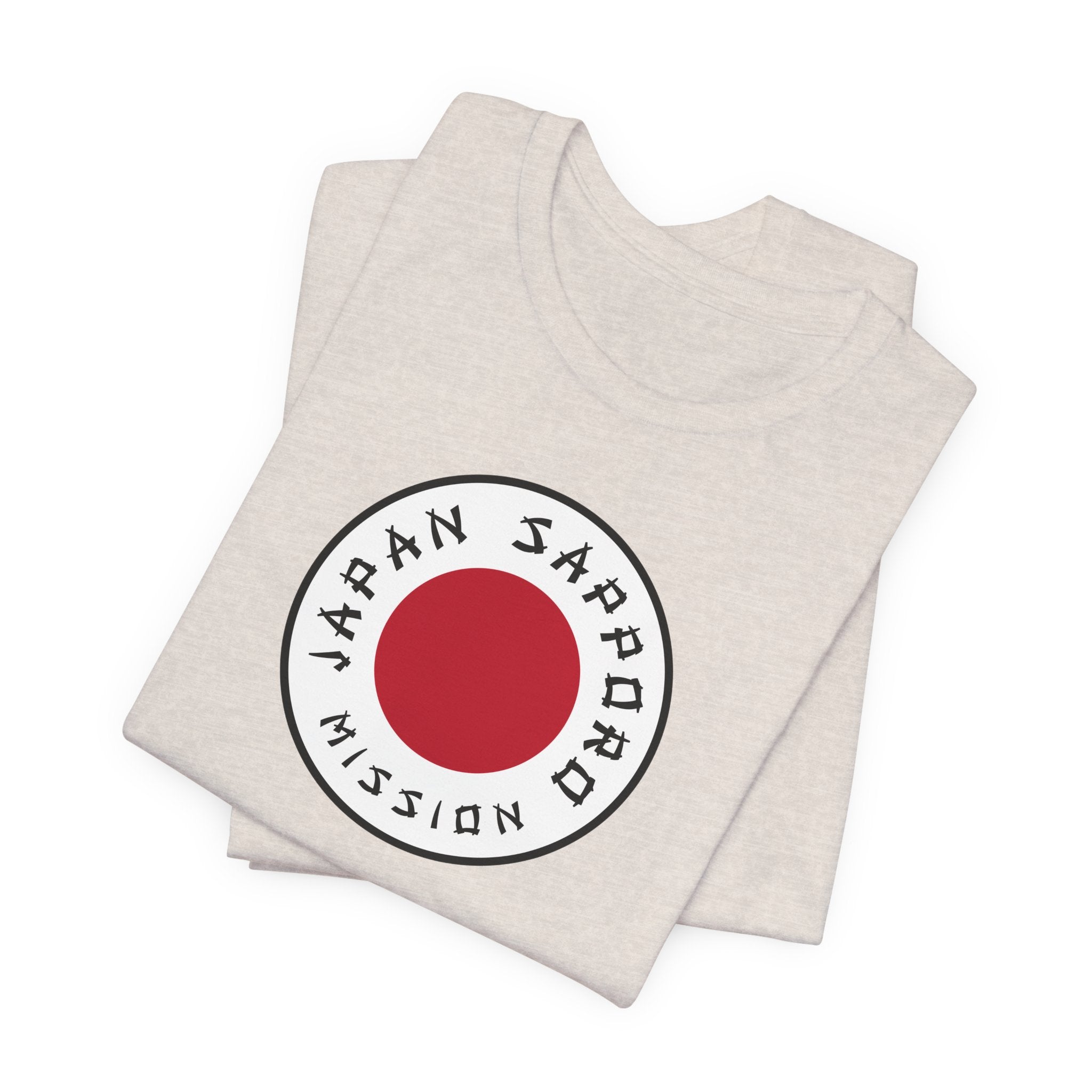 Japan Sapporo Mission Flag Logo (White Border) T-shirt - Latter-Day Saint LDS Missionary Gift - Book of Mormon