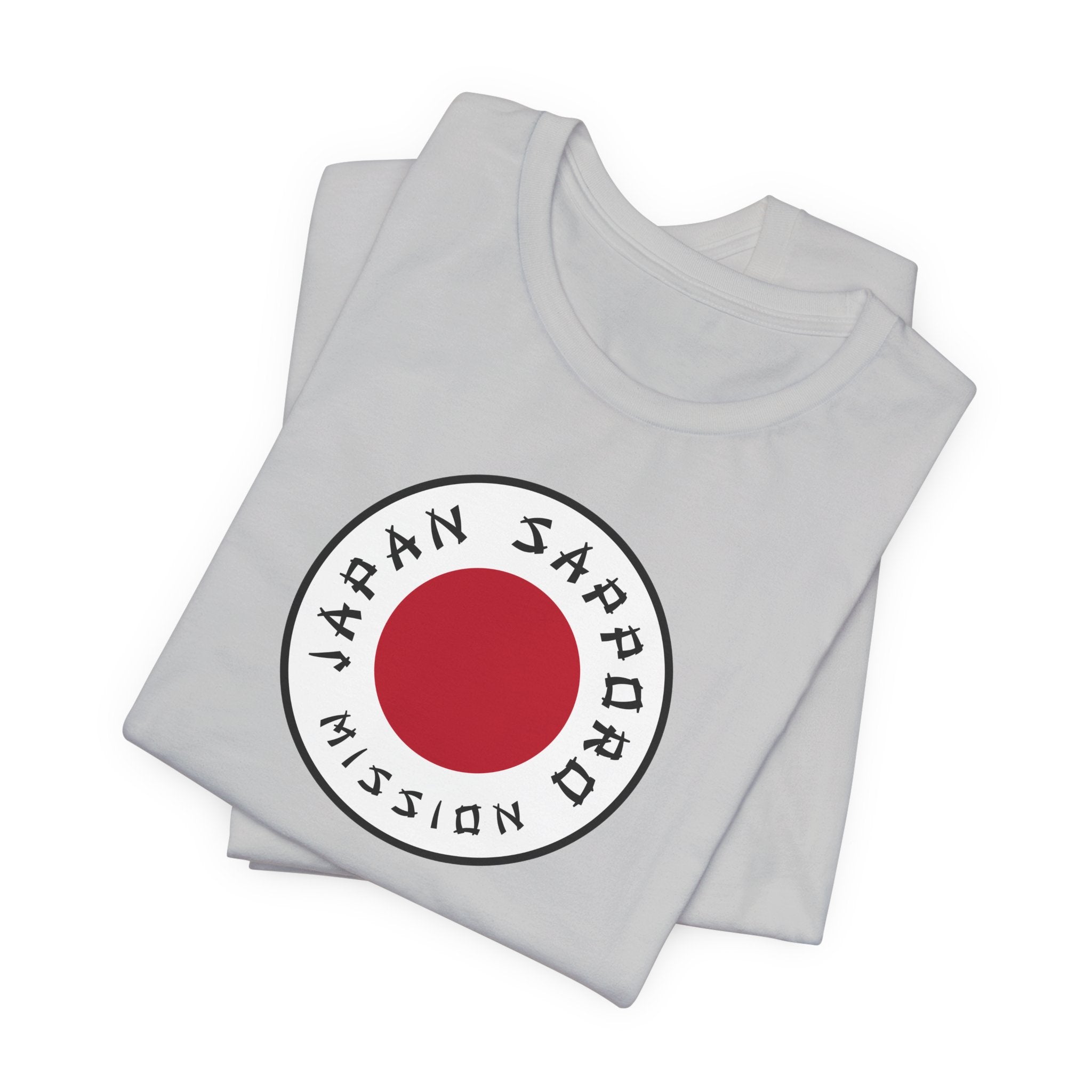 Japan Sapporo Mission Flag Logo (White Border) T-shirt - Latter-Day Saint LDS Missionary Gift - Book of Mormon