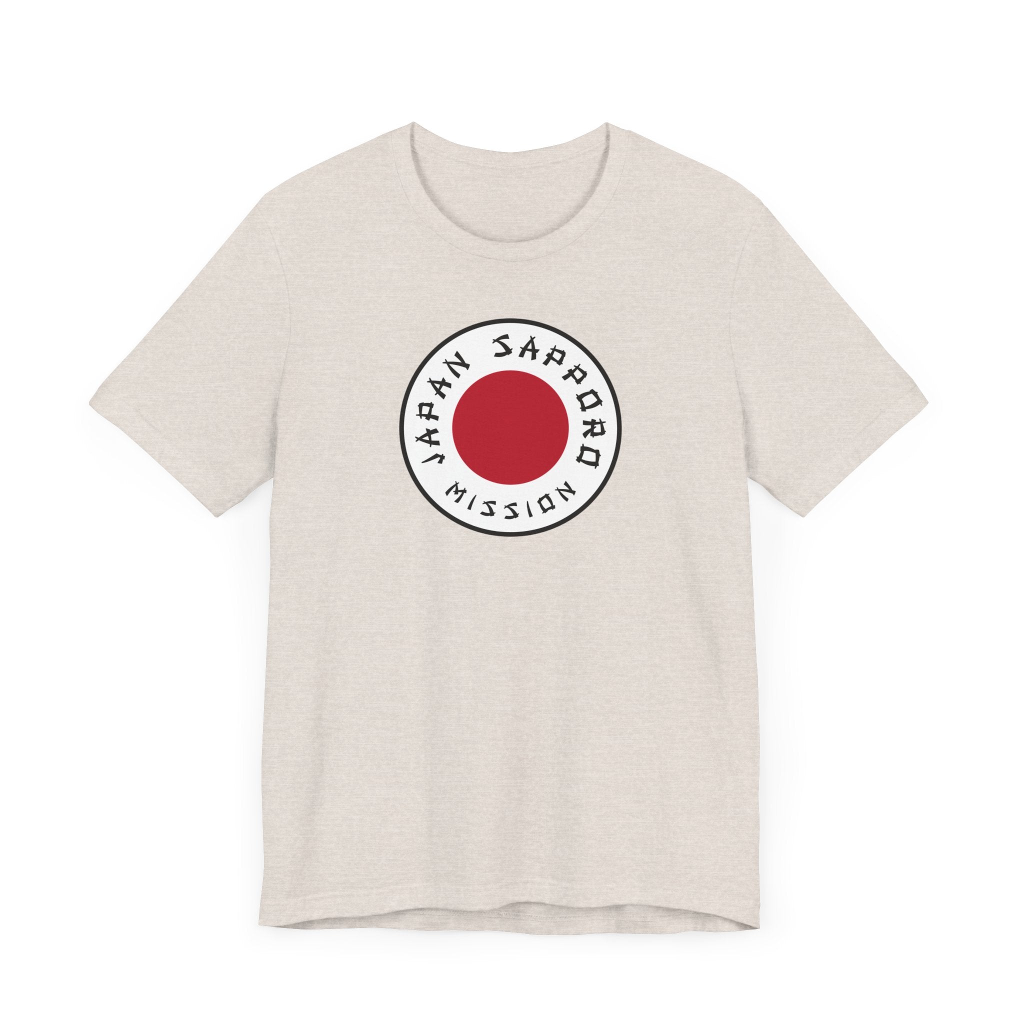 Japan Sapporo Mission Flag Logo (White Border) T-shirt - Latter-Day Saint LDS Missionary Gift - Book of Mormon