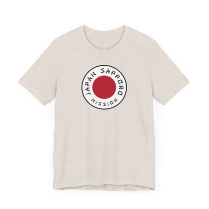 Japan Sapporo Mission Flag Logo (White Border) T-shirt - Latter-Day Saint LDS Missionary Gift - Book of Mormon