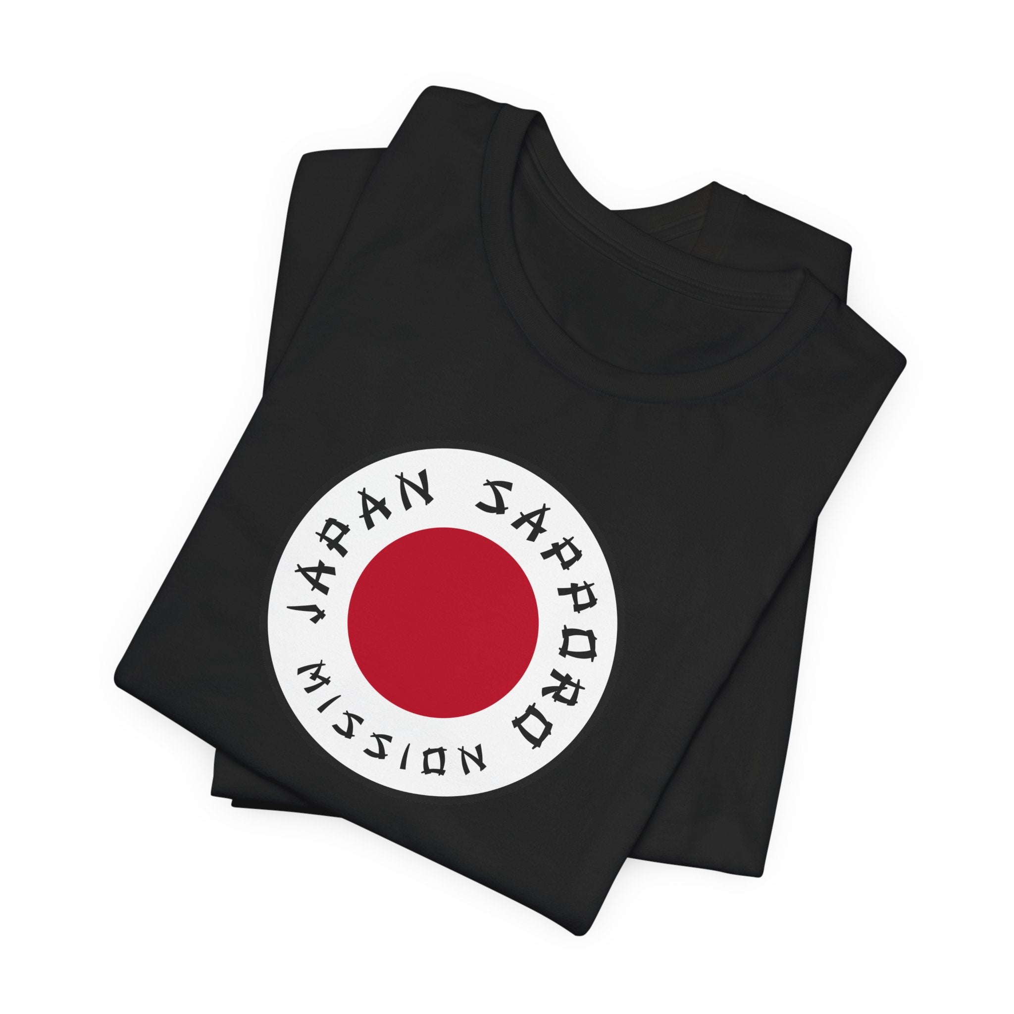 Japan Sapporo Mission Flag Logo (White Border) T-shirt - Latter-Day Saint LDS Missionary Gift - Book of Mormon