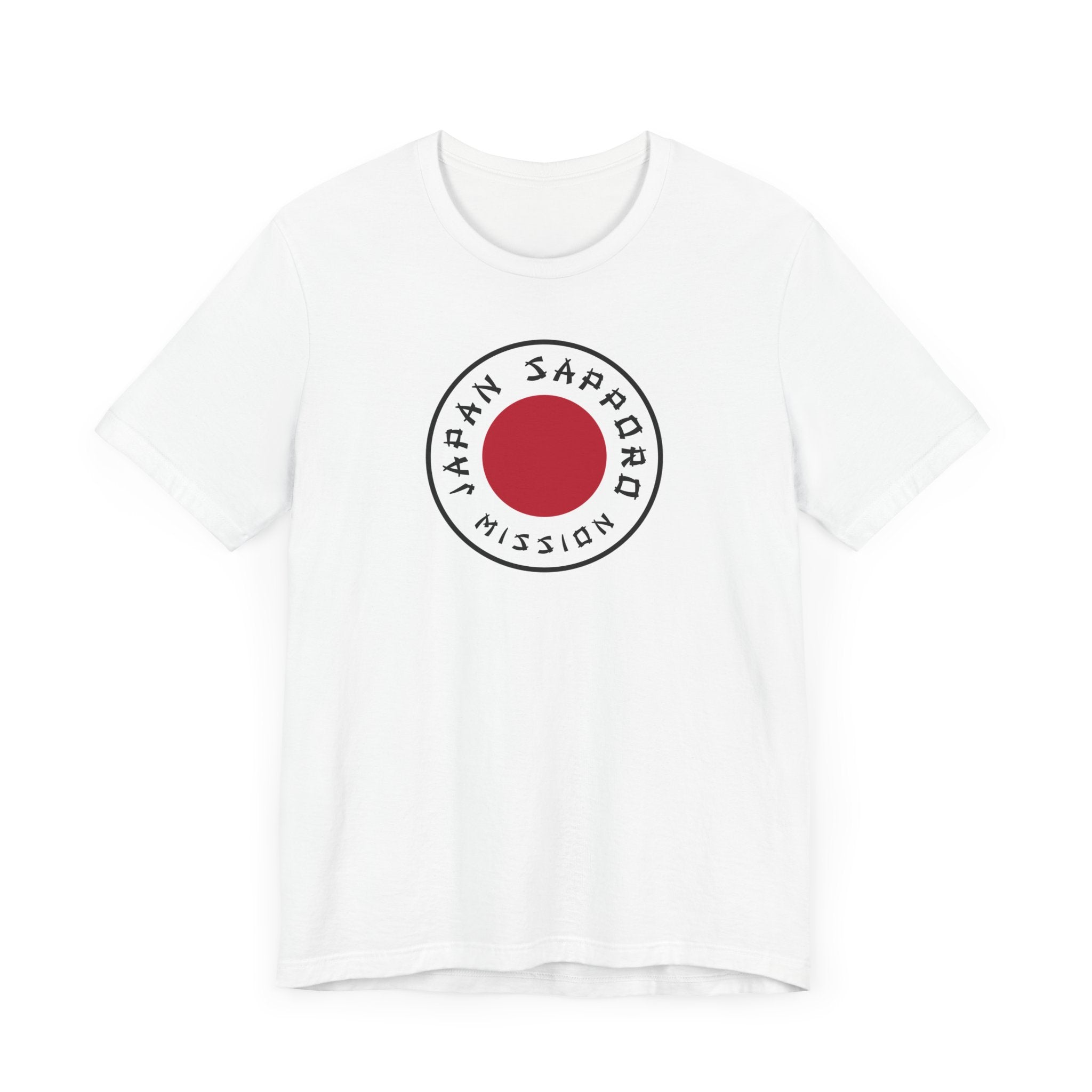 Japan Sapporo Mission Flag Logo (White Border) T-shirt - Latter-Day Saint LDS Missionary Gift - Book of Mormon