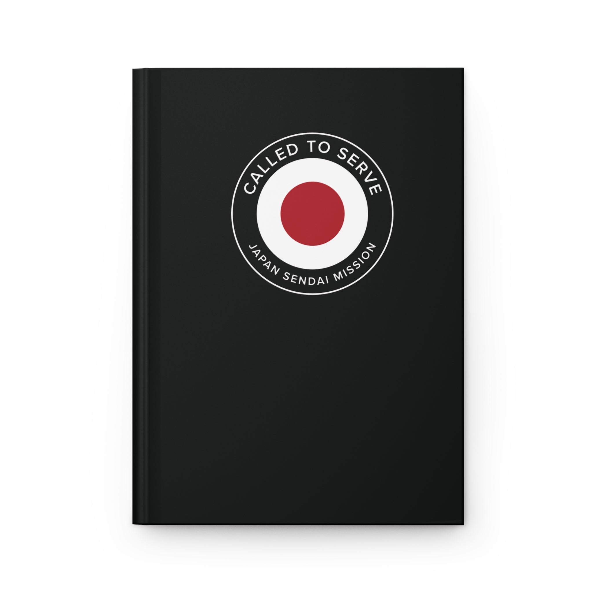 Japan Sendai Mission Circle Flag Called to Serve Black Hardcover Journal Matte - Latter-Day Saint LDS Missionary Gift - Book of Mormon