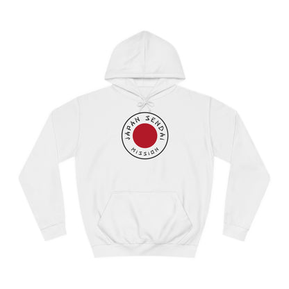 Japan Sendai Mission Flag Logo (White Border) College Hoodie - Latter-Day Saint LDS Missionary Gift - Book of Mormon