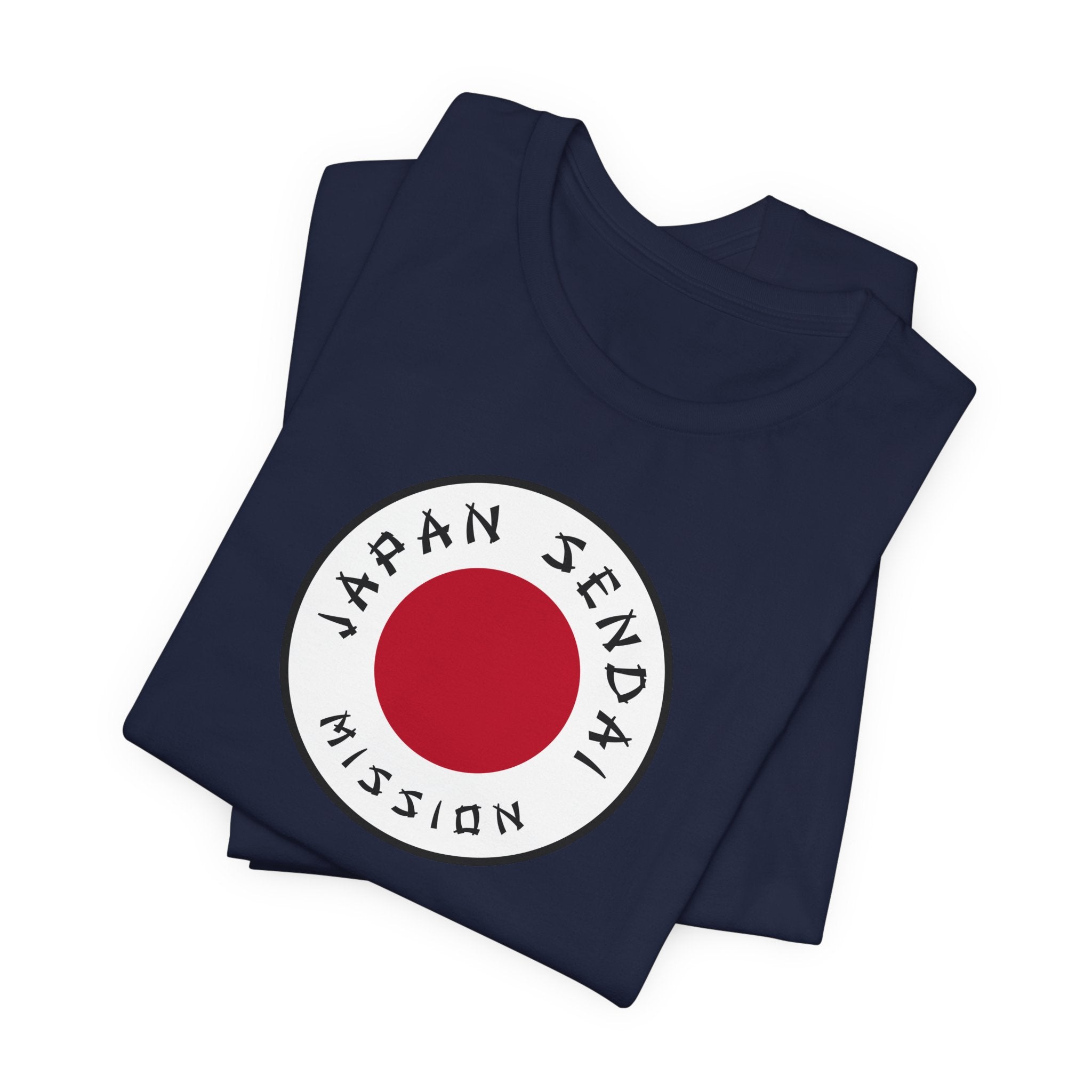 Japan Sendai Mission Flag Logo (White Border) T-shirt - Latter-Day Saint LDS Missionary Gift - Book of Mormon