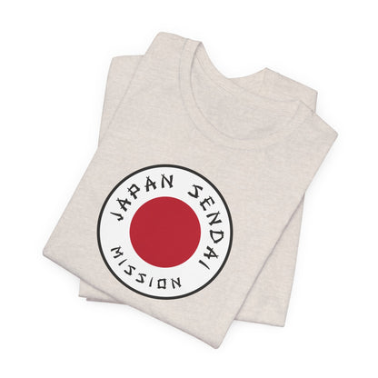 Japan Sendai Mission Flag Logo (White Border) T-shirt - Latter-Day Saint LDS Missionary Gift - Book of Mormon