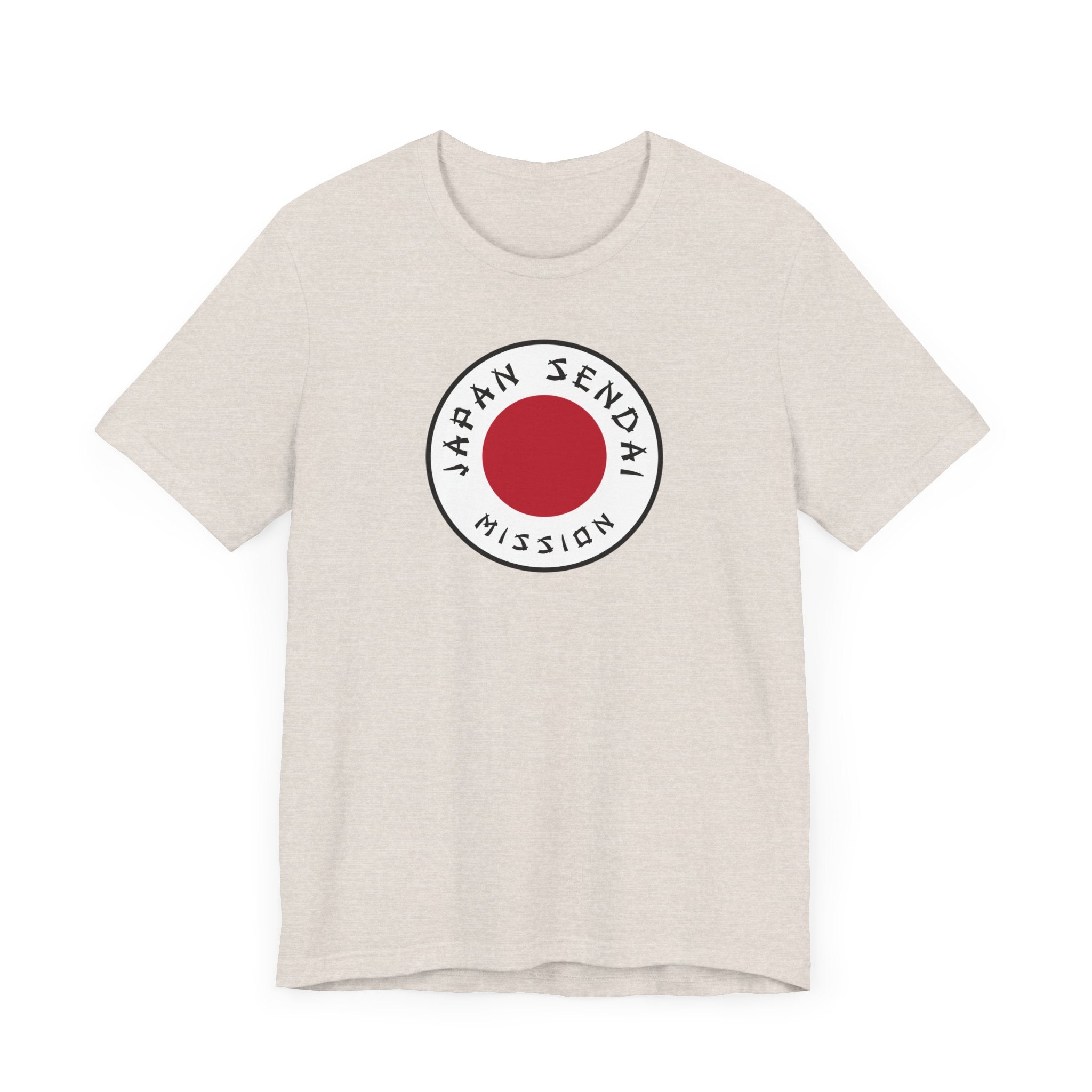 Japan Sendai Mission Flag Logo (White Border) T-shirt - Latter-Day Saint LDS Missionary Gift - Book of Mormon