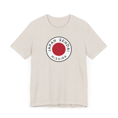 Japan Sendai Mission Flag Logo (White Border) T-shirt - Latter-Day Saint LDS Missionary Gift - Book of Mormon